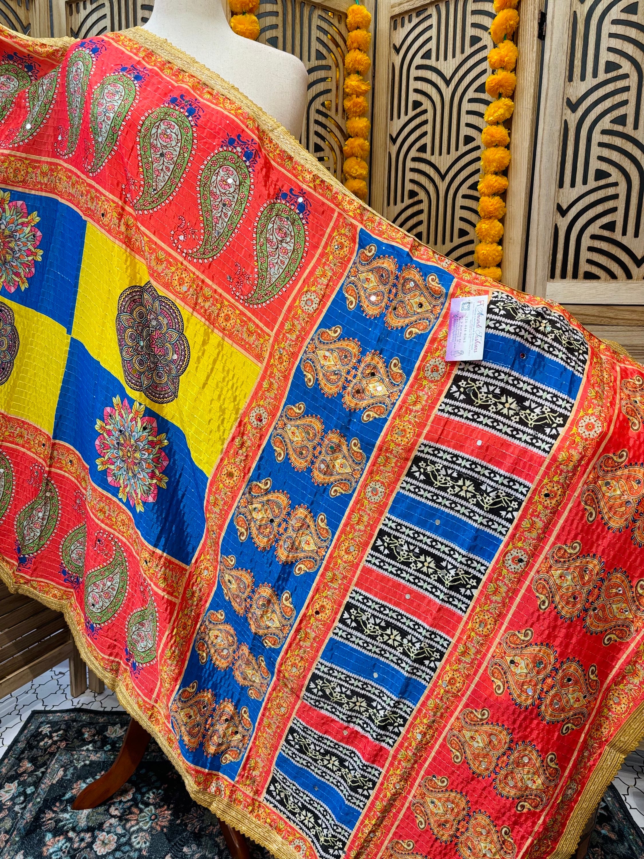 Chinon Multicolor Mirror Dupatta image 0