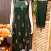 Gajji Silk Kurti with Palazzo Pants Size 44/46 - Elegant Ethnic Set