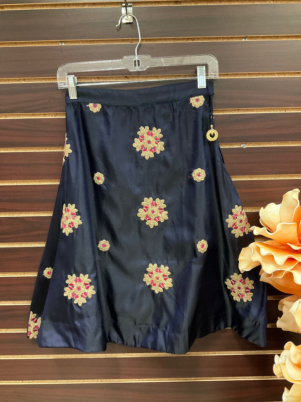 Lehenga for Girls - Navy Blue and Pink combination Girls Lehenga image 2