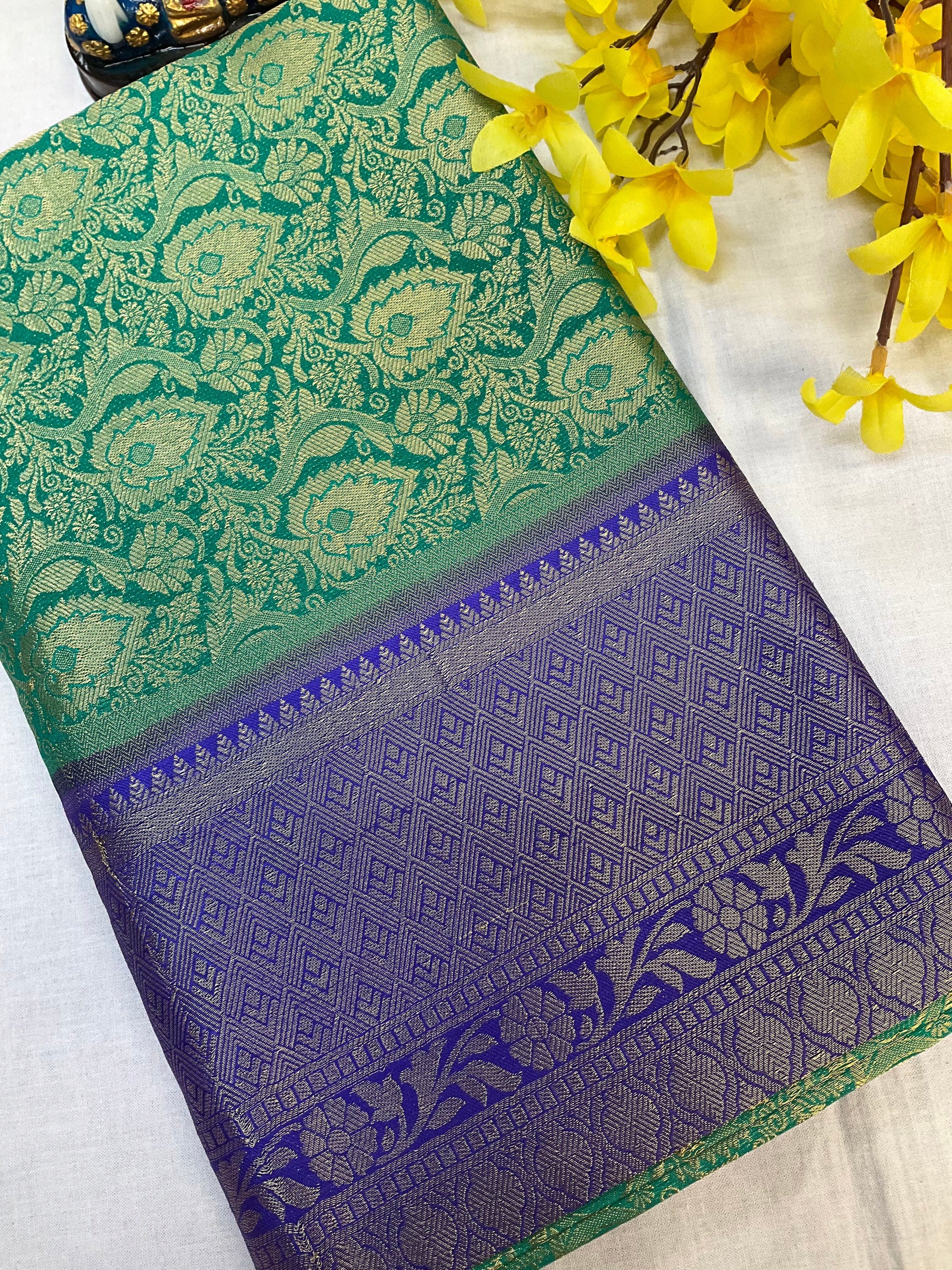 Soft silk- semi kanjeevaram saree image 0