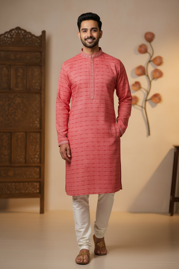 Pure Cotton Kurta - Comfortable Ethnic Wear (Kurta Only)