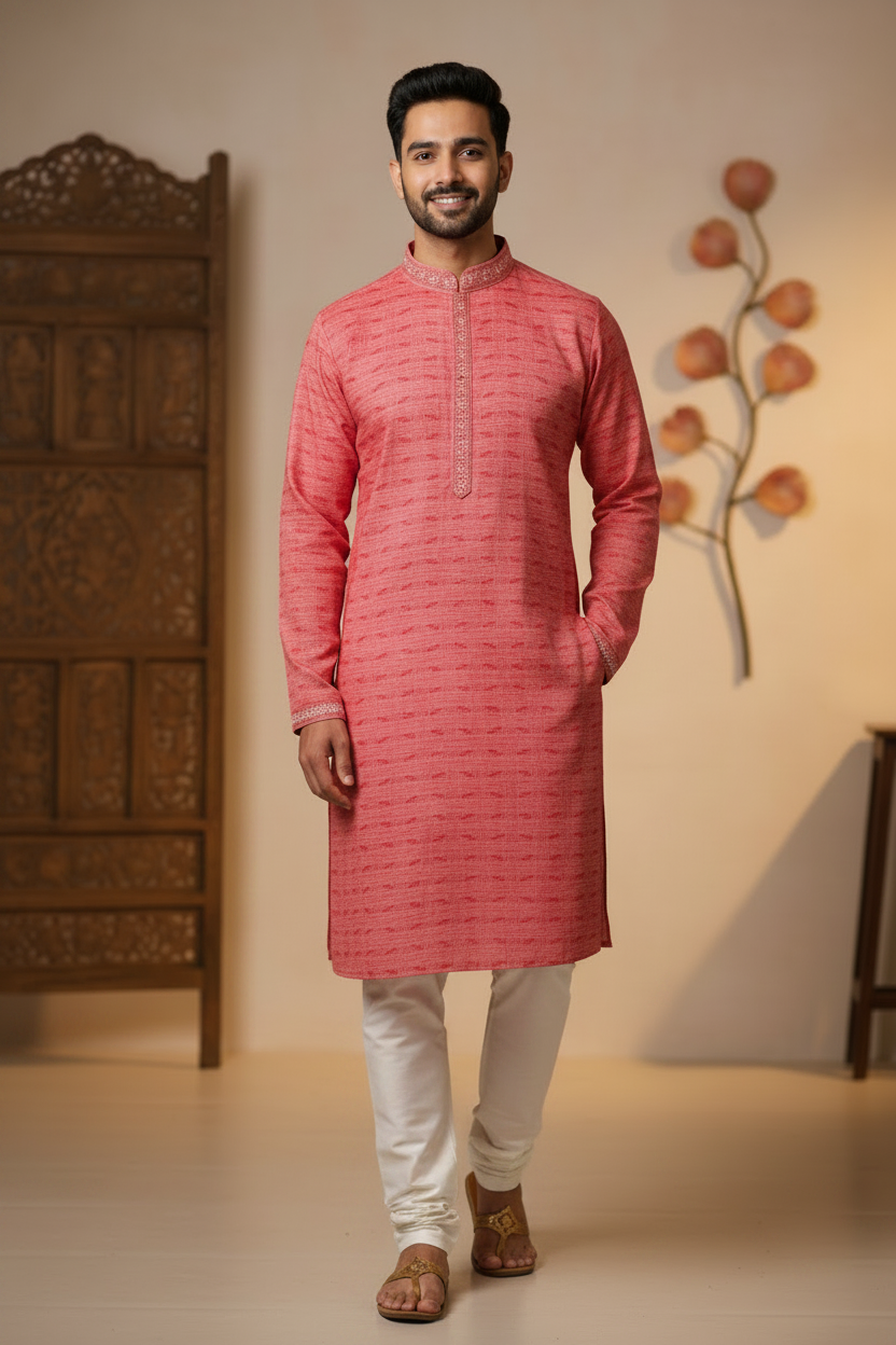 Men’s Pure Cotton Comfortable Ethnic (only) Kurta Set