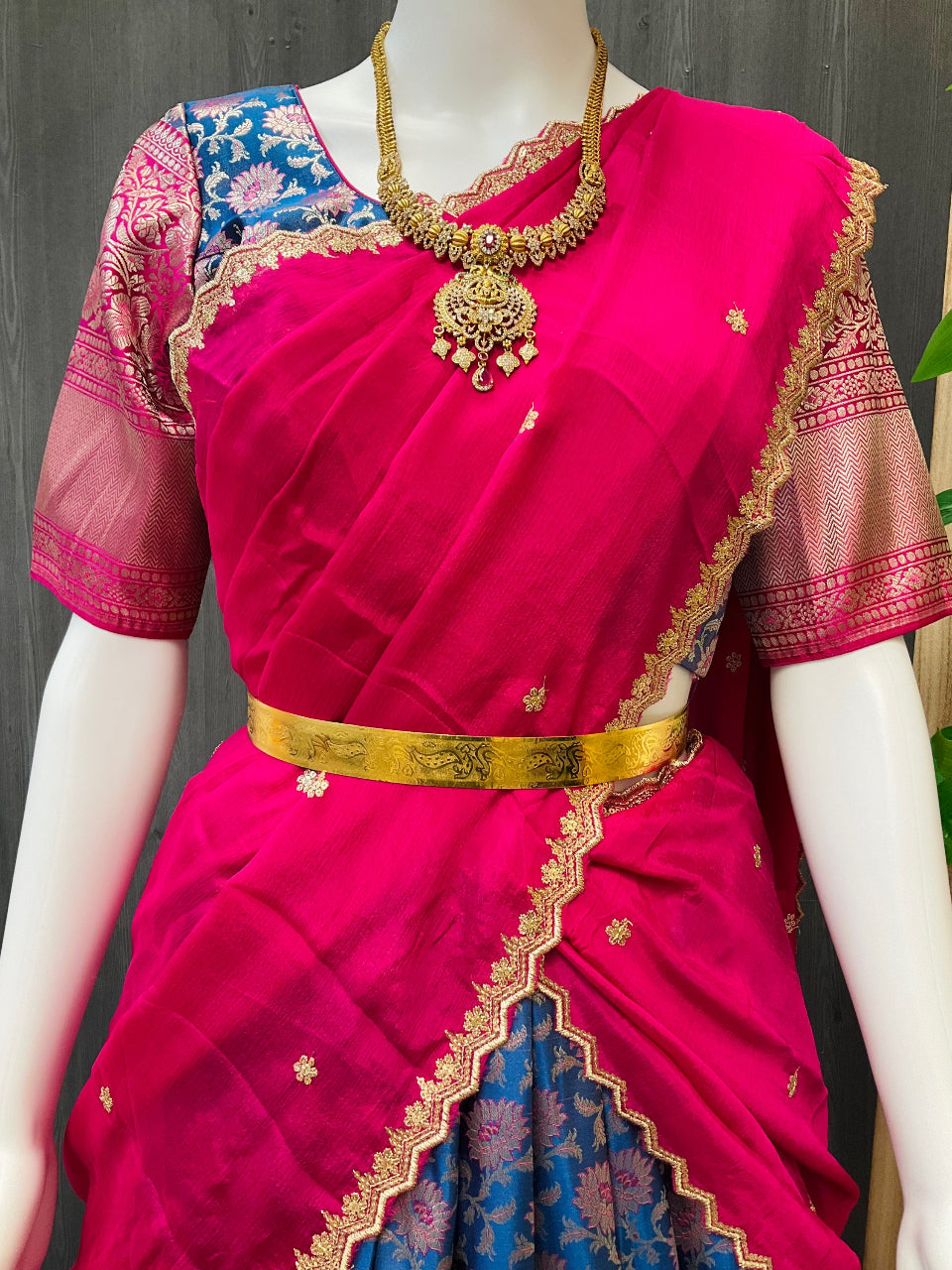 Half saree- Traditional half saree for teens girl/Young women  image 2