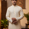 Men Kurta Pajama - Cotton Pyjama sets in Light Cream Color