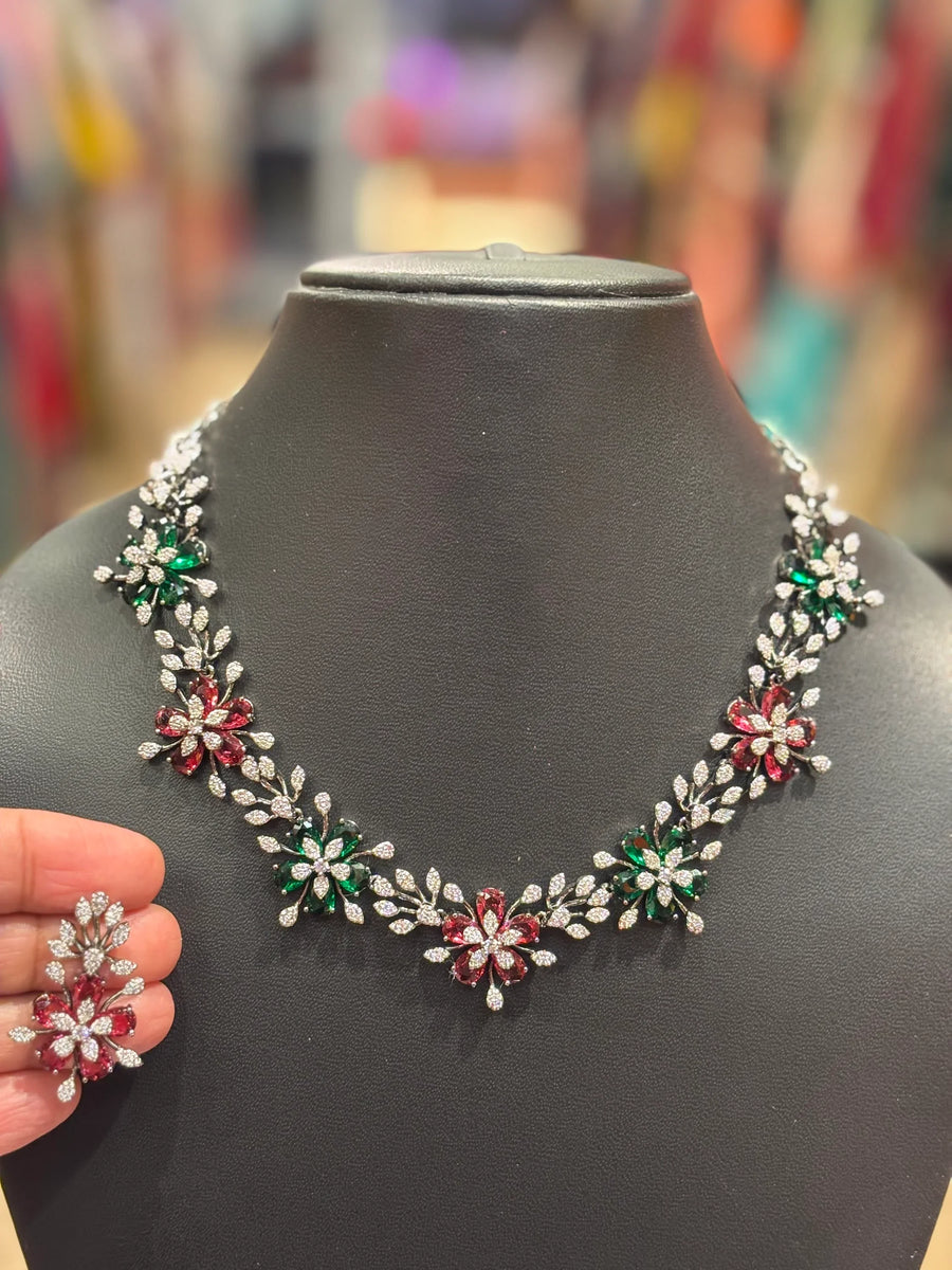 Premium Sets- Party Wear CZ Necklace set