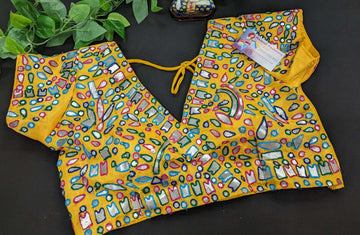 Size 38-Blouses with Multicolor thread work