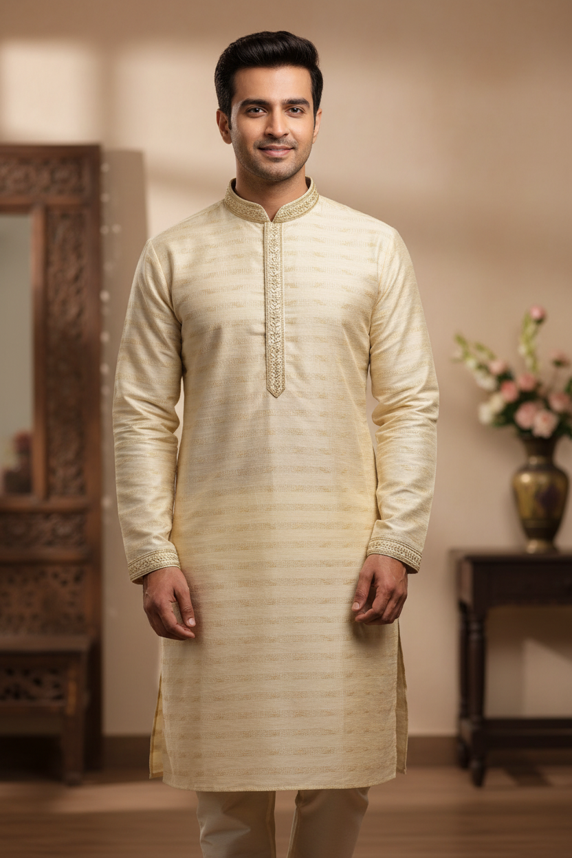 Men’s Pure Cotton Comfortable Ethnic (only) Kurta Set