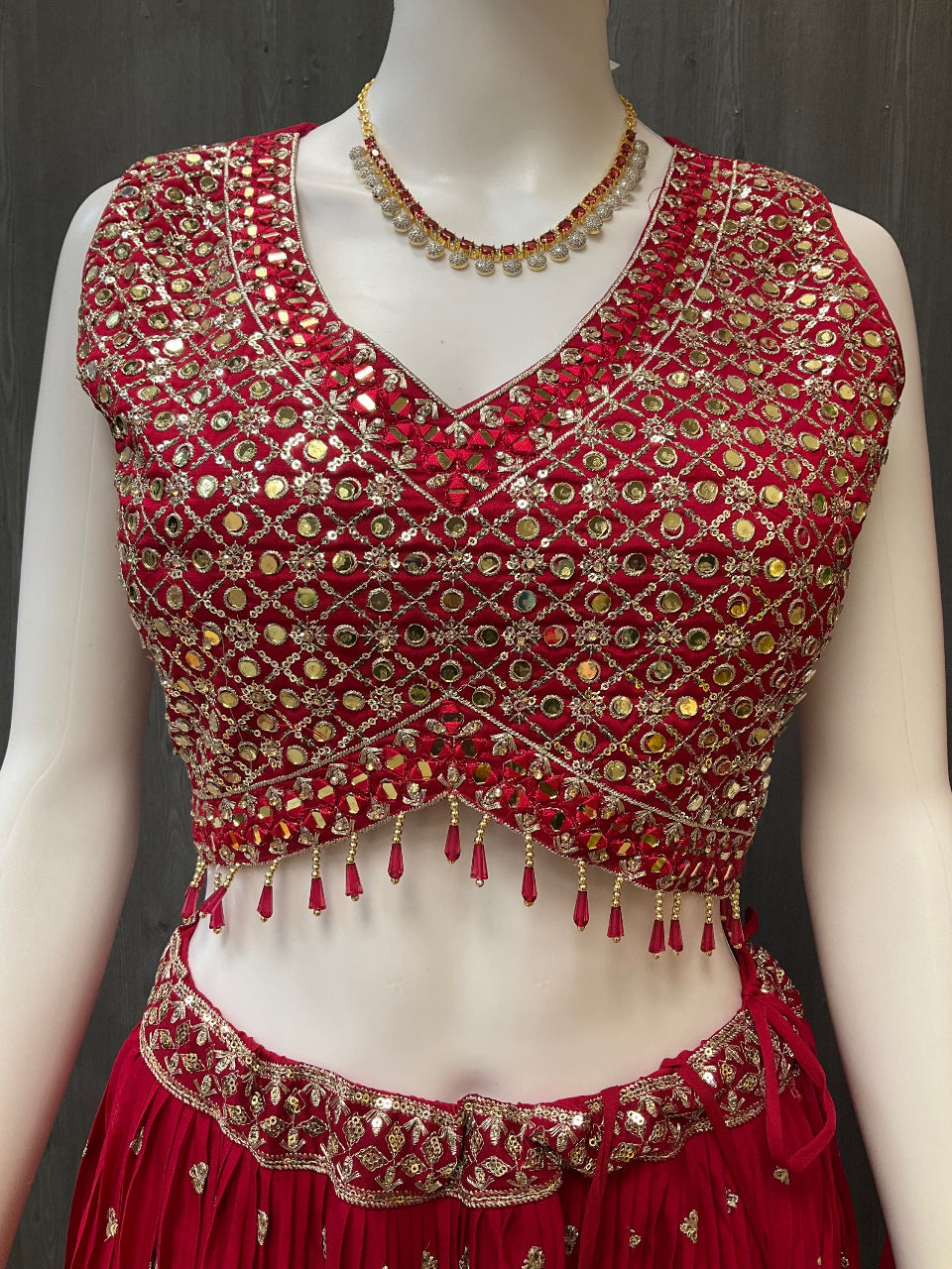 Heavy Party Wear Lehenga set with Alia cut Blouse image 3