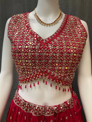 Heavy Work Alia Cut Blouse Lehenga Set - Party & Wedding Wear