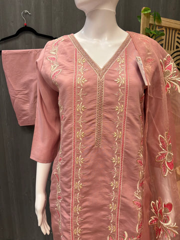 Pastel Pink color Kurti set