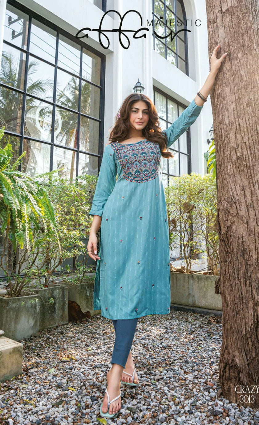 Embroidery Work Kurti - Latest Trendy Embroidered Kurtis image 5