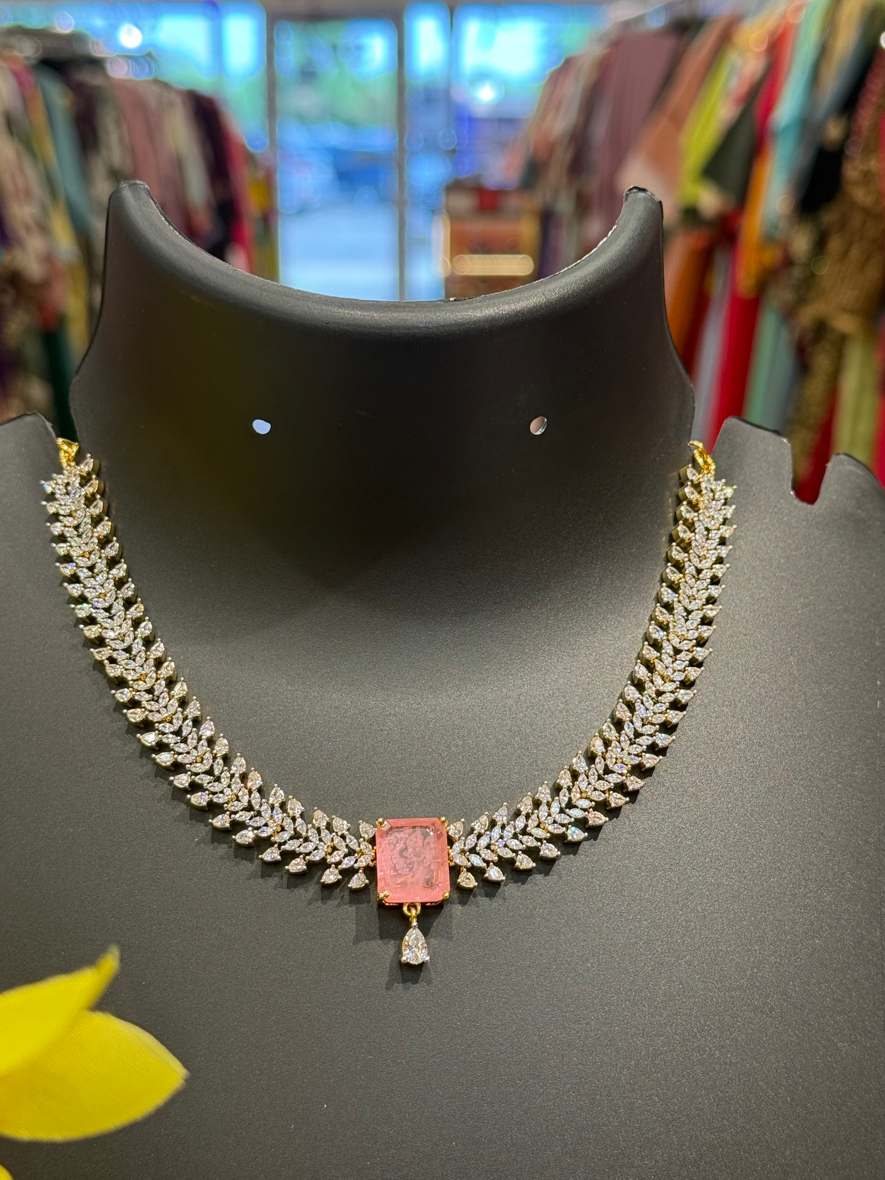 Party wear -CZ Necklace set image 4