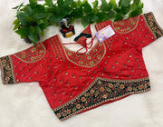 Vibrant Multi Colors Work blouse - Size 40