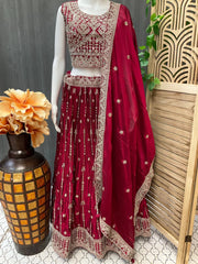 Heavy Party Wear Lehenga Choli Set - Wedding & Festive Wear