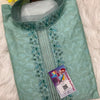 Mens kurta - Mint Green With Beautiful Embroidery