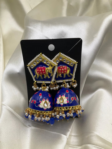 Meenakari Jumka Earrings
