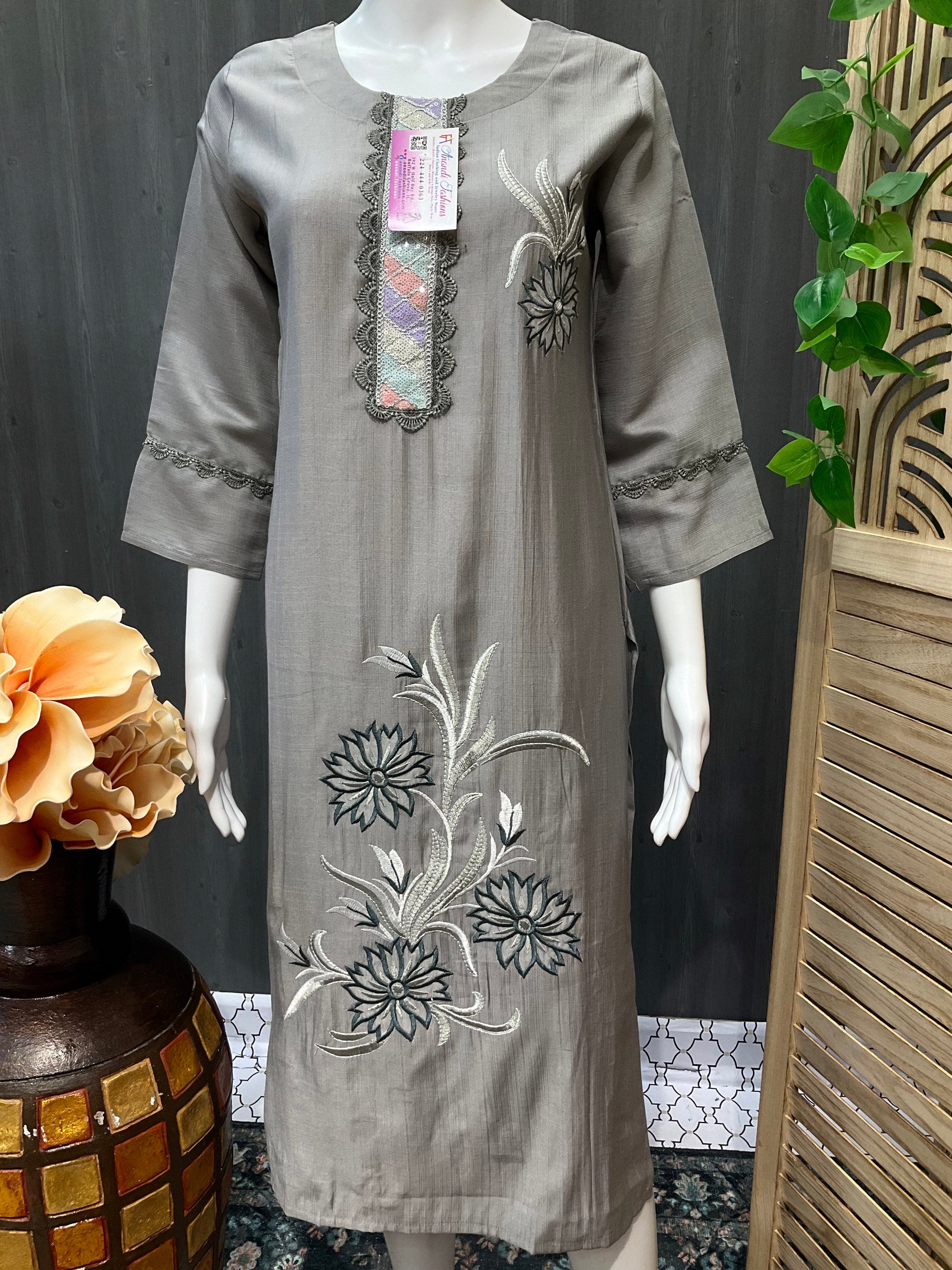 Embroidery Work Kurtis image 6