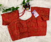 Blouses for Women - Red Brocade blouses Size 38/40/42