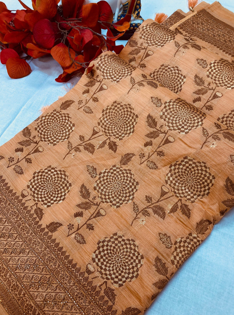 Silk Saree - Stunning TUSSAR SILK Sarees image 3