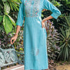 Rayon Kurti - Stylish and Elegant Rayon Embroidery Work Kurtis
