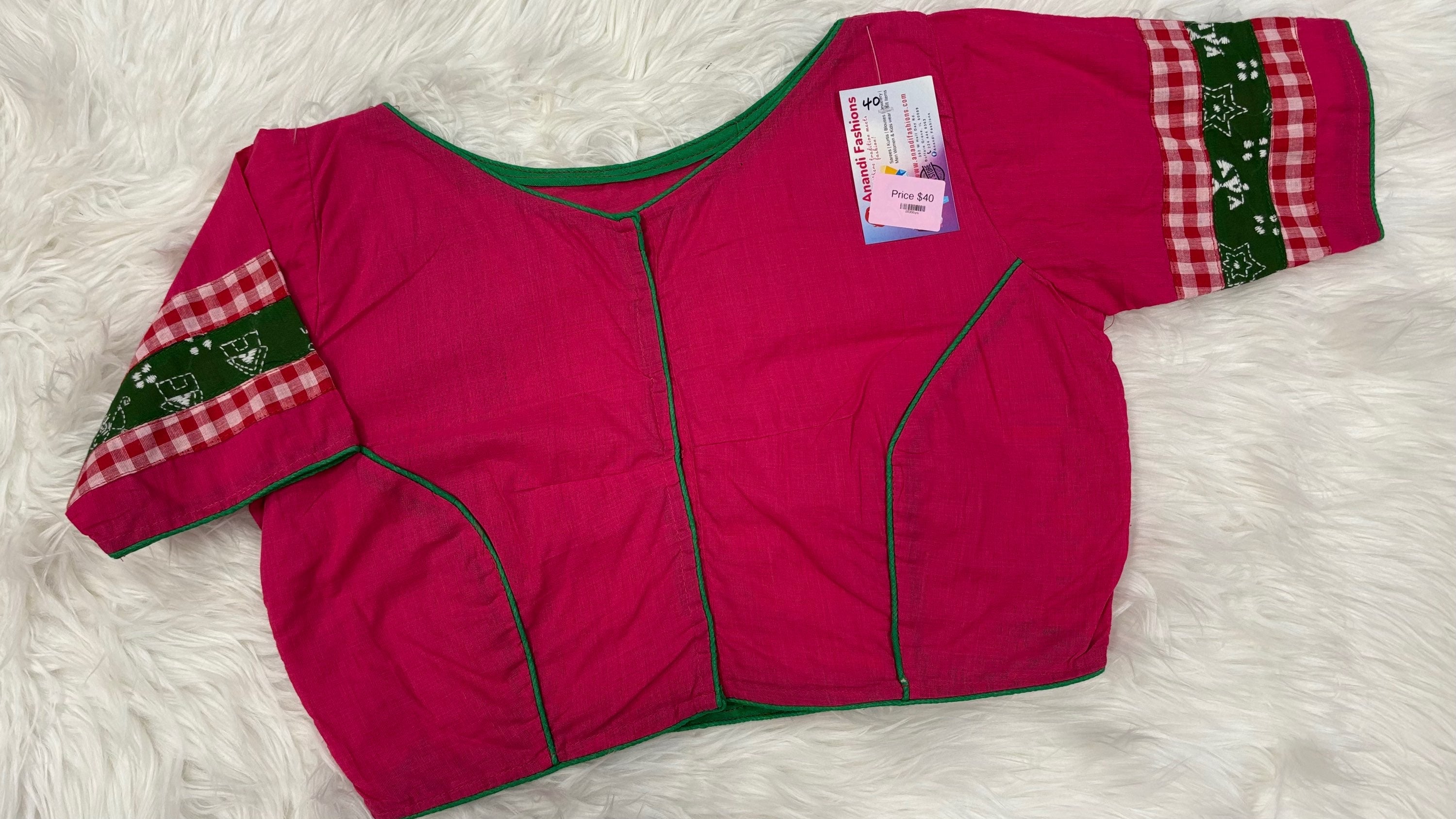 Boat Neck Blouse - Pure Cotton Boat Neck Blouse Size 40 image 1