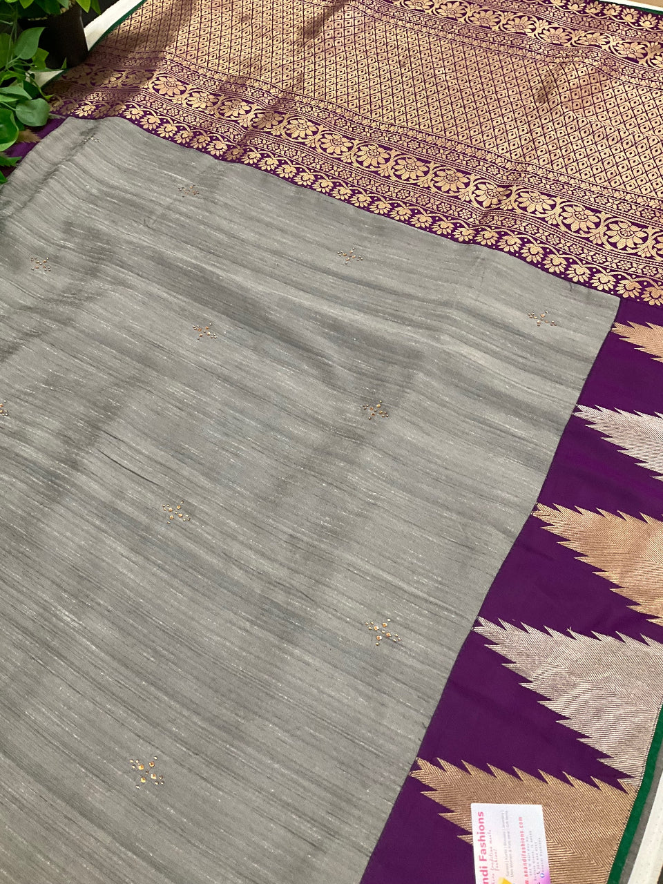 Indian Designer Silk Saree - Crafted with the Finest Quality Silk image 2