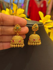Antique Finish Light Weight Jhumkas/Earrings
