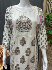 Trendy Pure Cotton Kurti with Functional Side Pocket - Casual Wear
