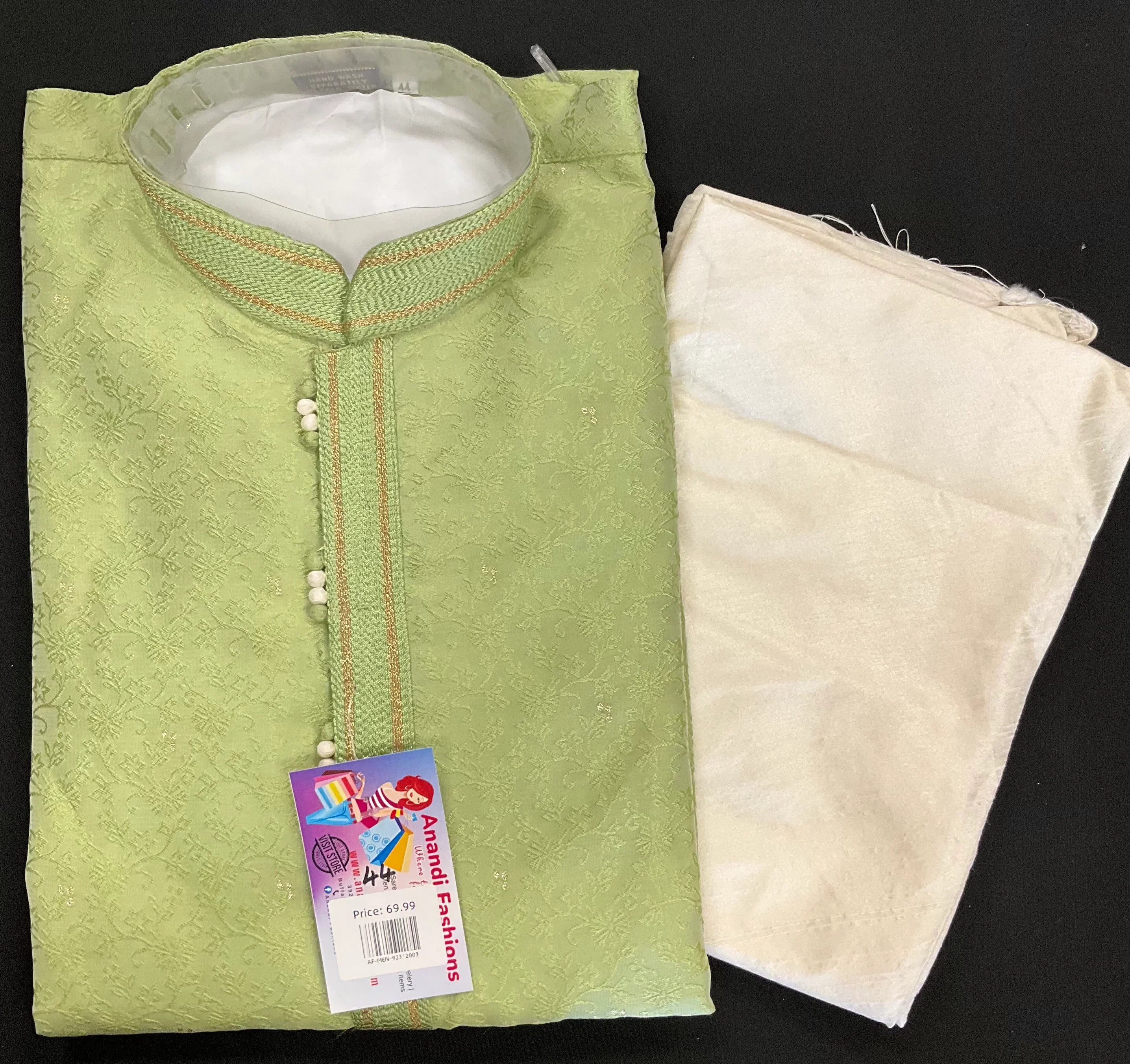Mens Kurta Pajama Set - Elegant and Stylish Kurta with Embroidery
