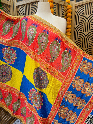 Chinon Multicolor Mirror Dupatta
