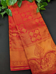 Pure Silk Saree - Copper Zari Work Traditional & Trendy 7 Colors