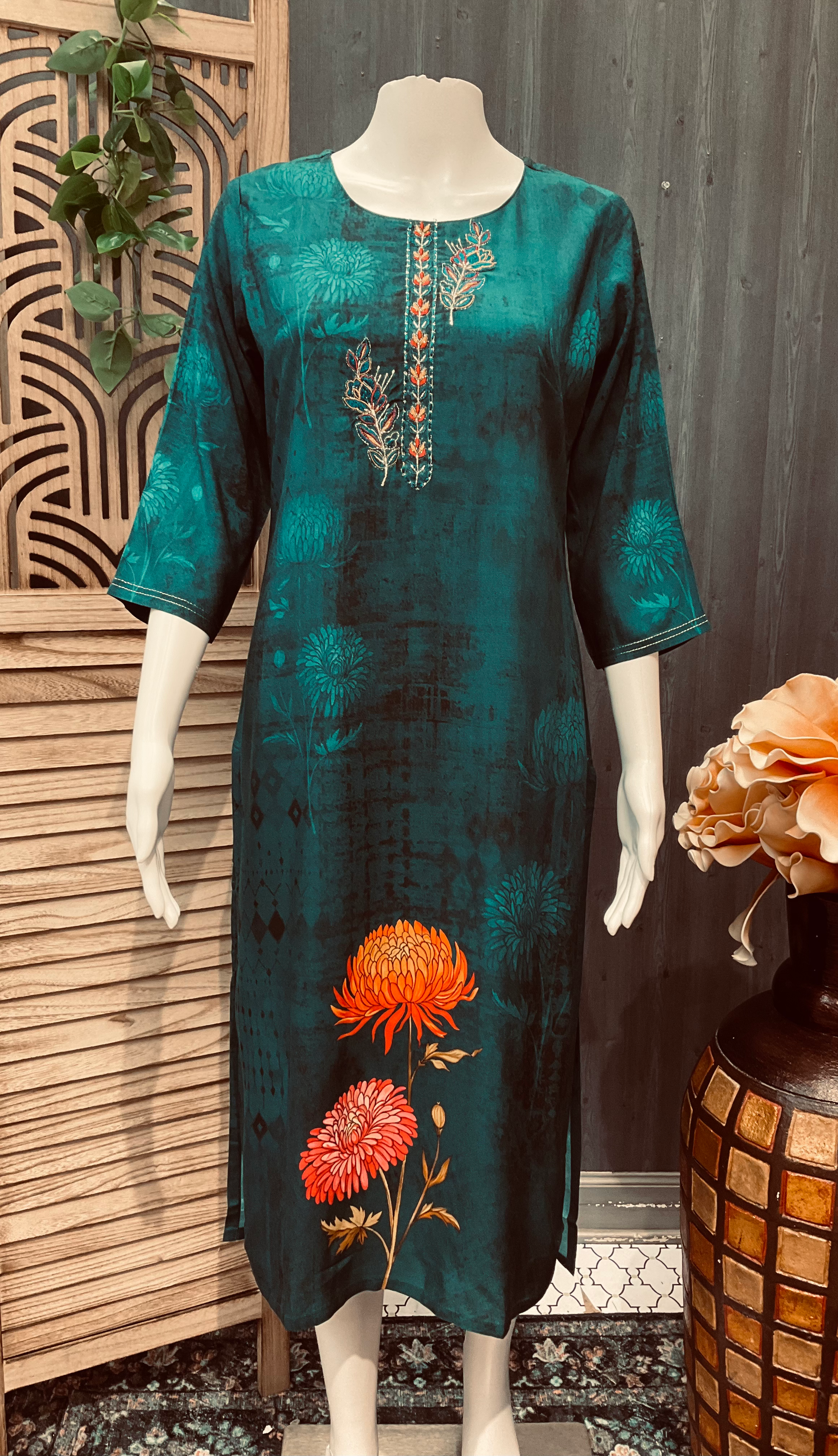 Rayon Kurti with Digital Print  image 1