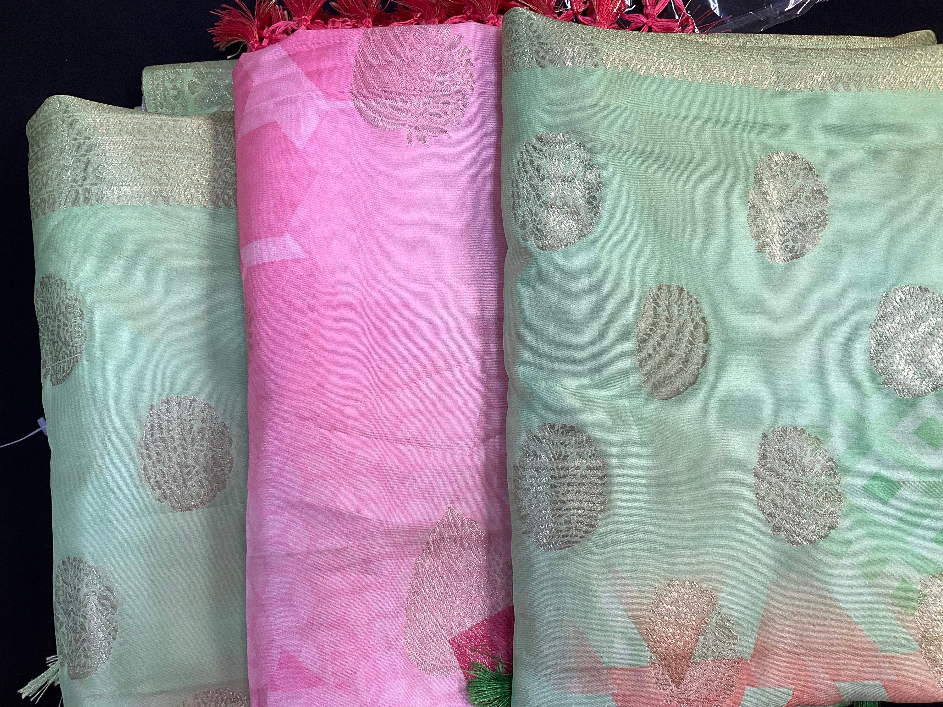 Silk duppatta with digital print image 0