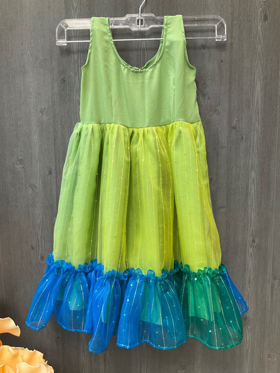 Girls Organza South Indian pavadai set- Size 24 image 7