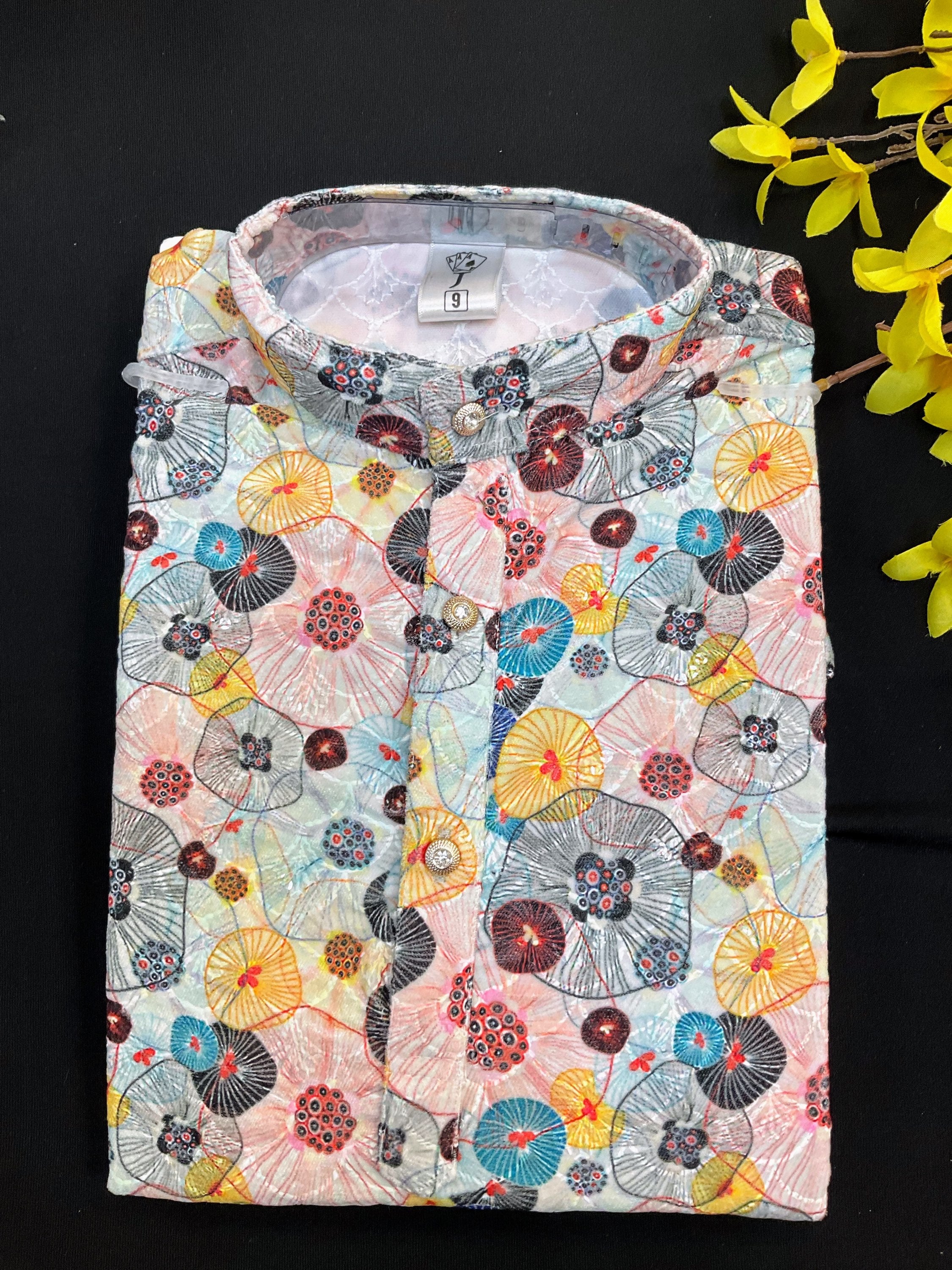 Boys Kurta Set - Latest Fancy design Velvet Kurta set - Size 4 to 12 image 1