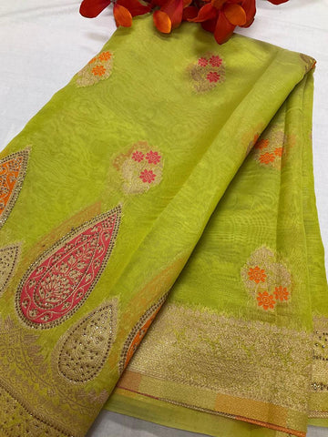 Banarasi Silk Saree - Five Stunning Colors with Great Designs