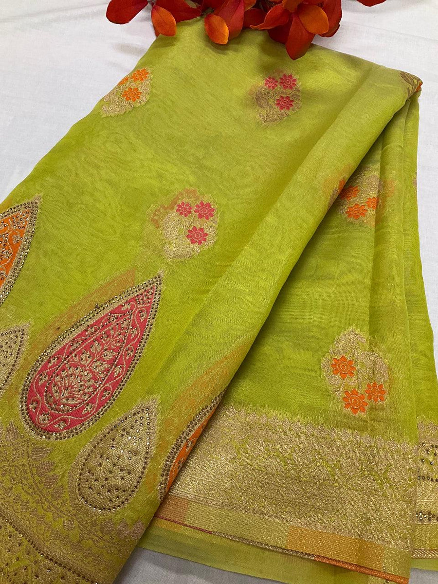 Banarasi Silk Saree - Five Stunning Colors with Great Designs