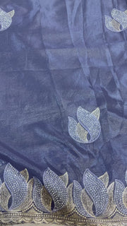 Cocktail Party Wear Saree with Stitched Blouse - Ready to Wear Fall Pico Done