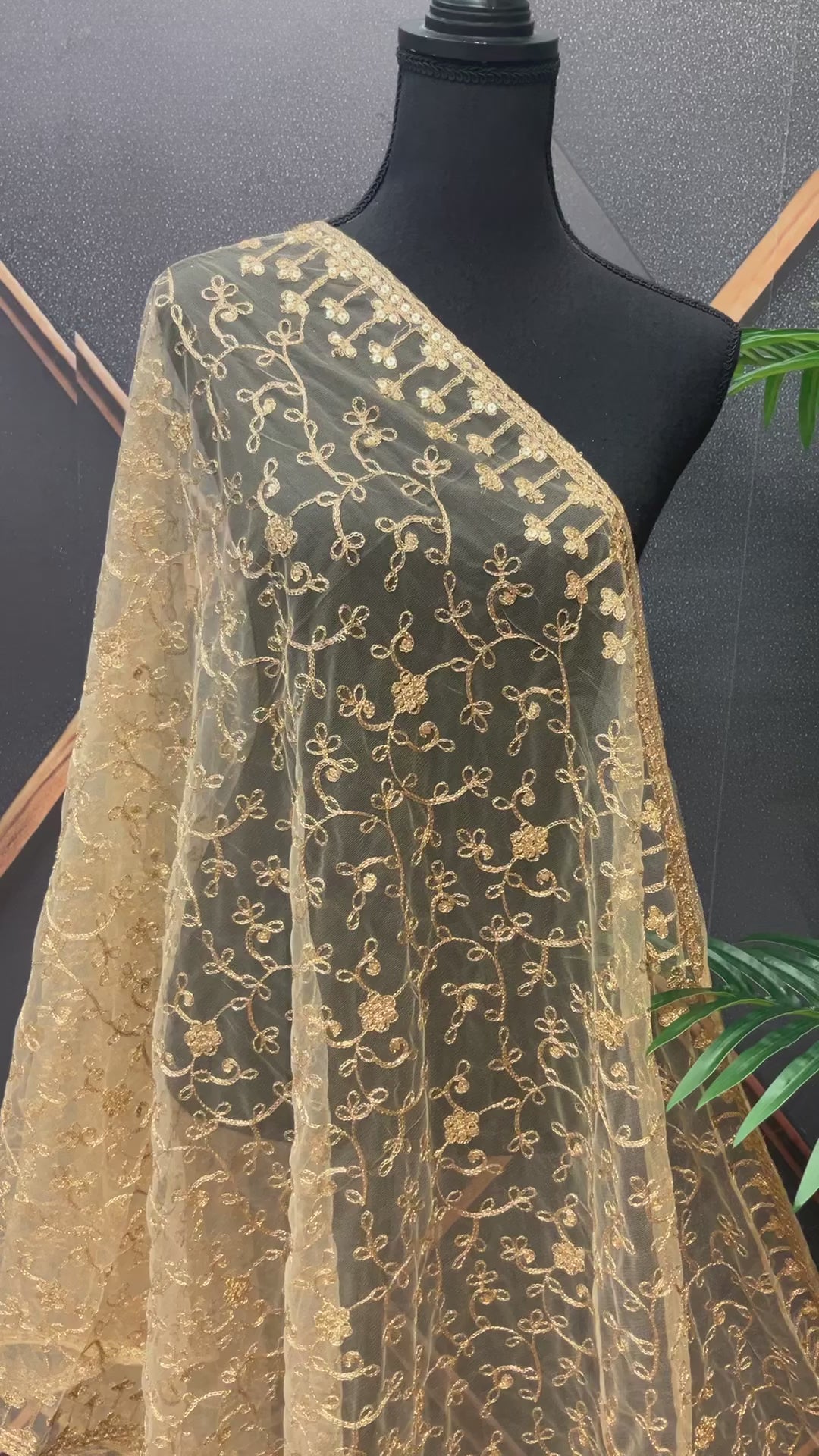 Soft Net Dupatta’s- Gold And Silver Color Dupattas