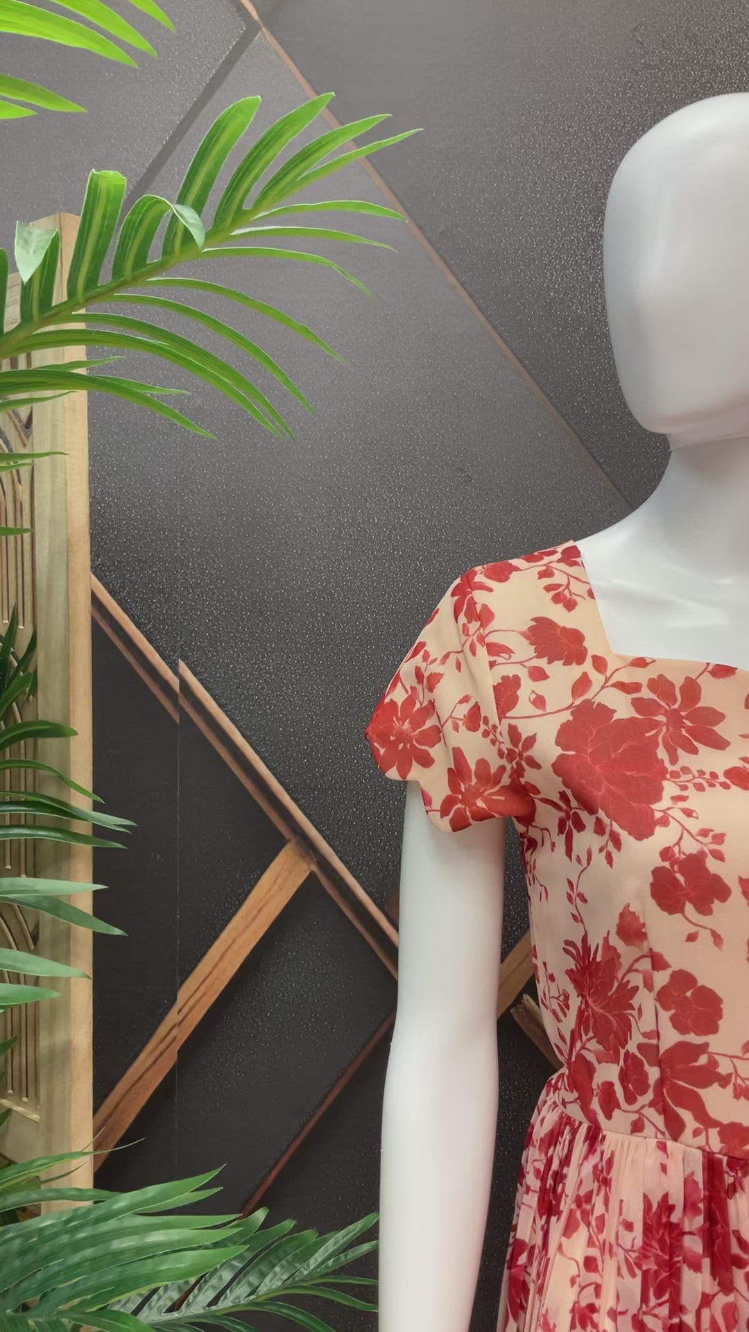 Orange Designer Gown - Elegant Indian Anarkali Ethnic Frock