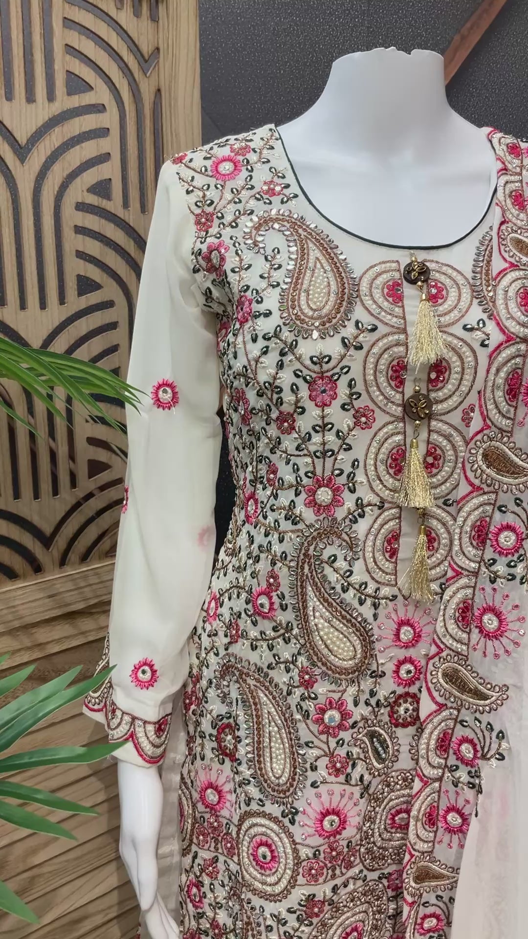 Designer-Georgette Palazzo sets with Heavy Work