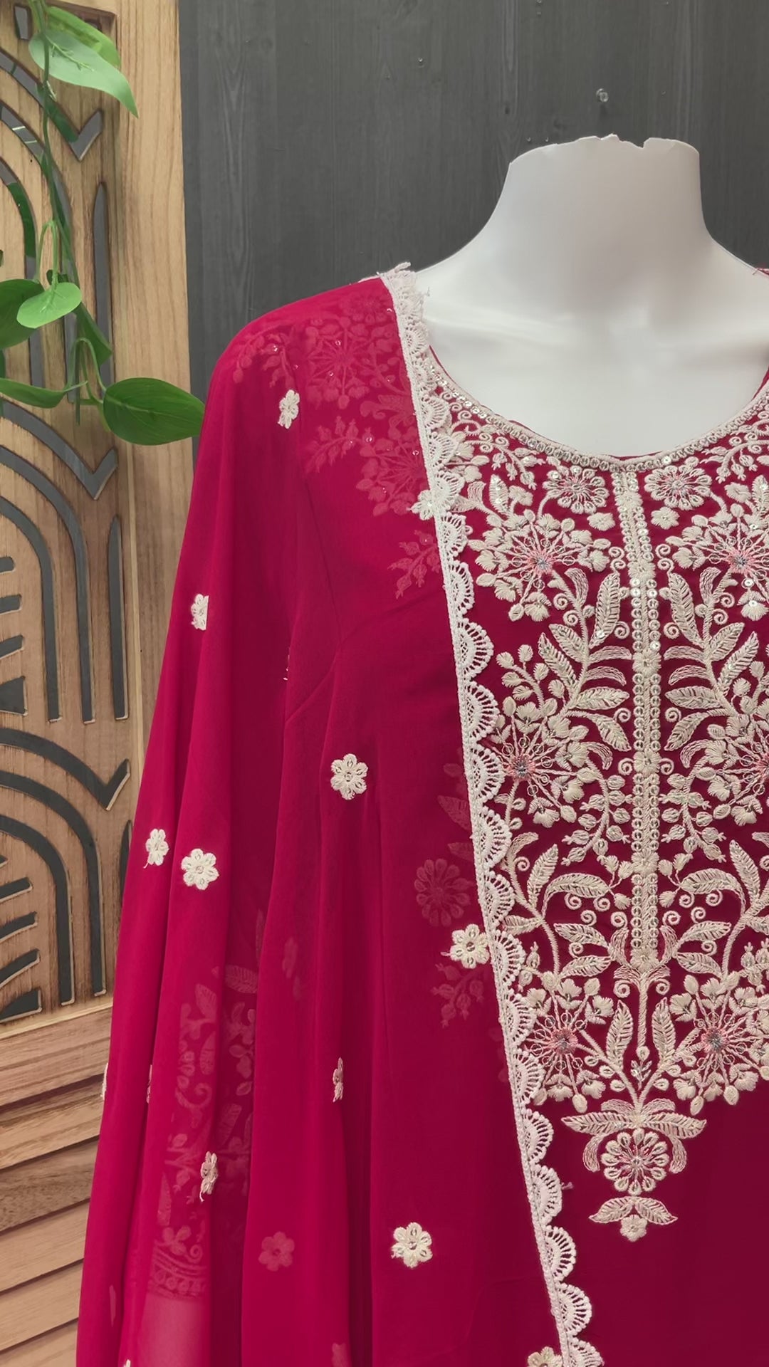 Size 44-Georgette Party Wear Lehenga set with Peplum Top