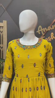 Teenage Girls Yellow Long Dress