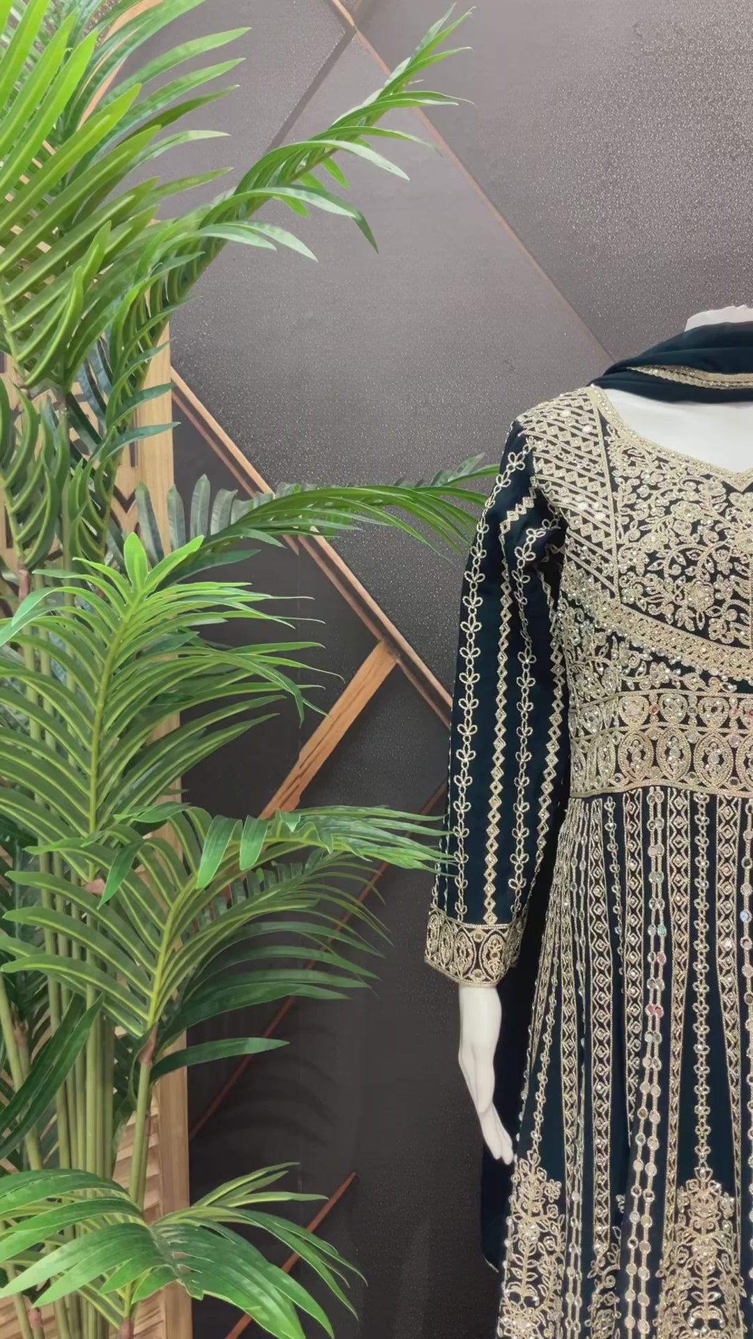 Heavy Party wear Georgette Long Dress