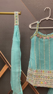 Blue Toddler sharara set