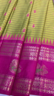 Semi Gadwal Silk saree with stitched work blouse