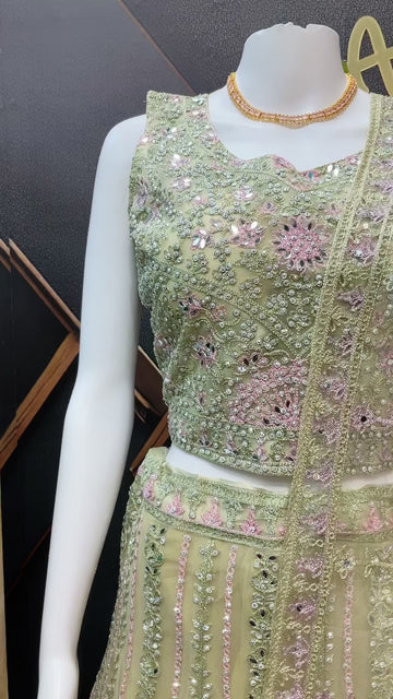 Party Wear Lehenga Set with Designer Heavy Work - Wedding & Festive