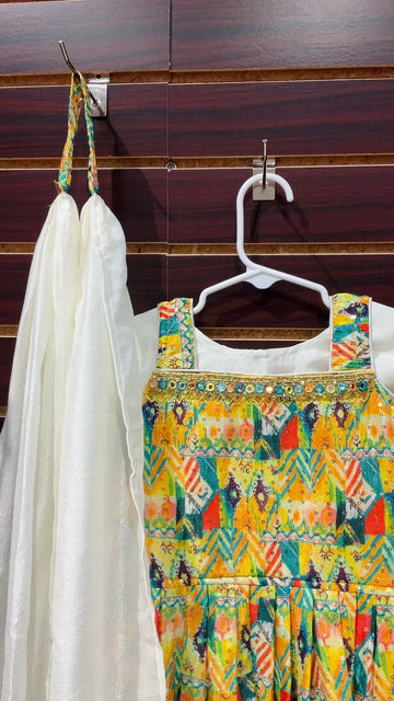 Baby/Toddler Girls Ethnic Wear - patiala sets- 4 piece set