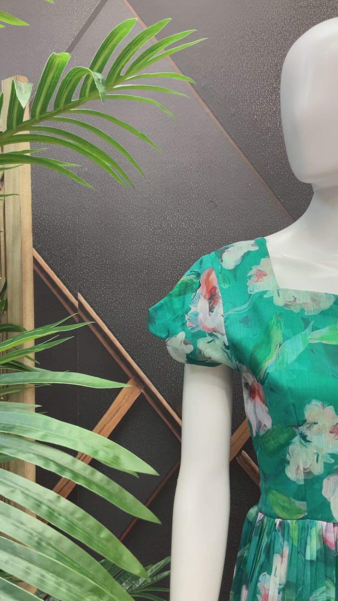 Green Designer Anarkali Gown - Designer Indian Ethnic Frock