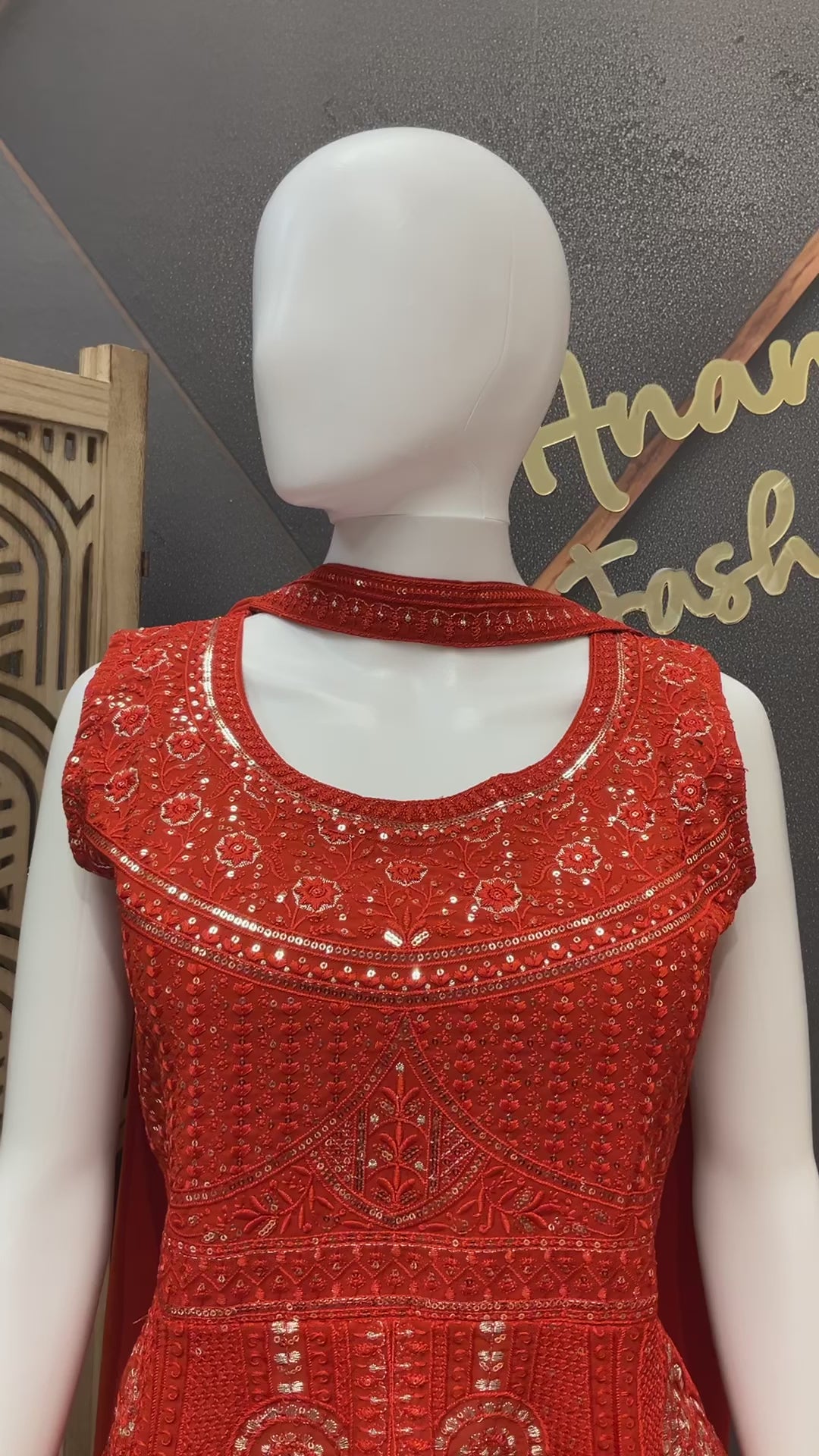 Burnt Orange Color - Party WearPalazzo sets